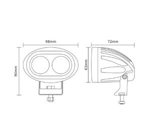4 x Arbeitslicht, Led Spot ,LKW, Offroad Licht, Traktor, DRL,ATV,4x4  20W  12/24V