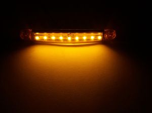 9 led Sidemarkeringslys  oransje 12v 24v 