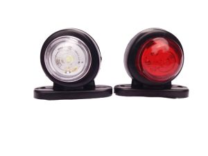 Feux lateral indicateur camion,remorque leds rouge  blanc 12v 24v