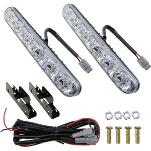 2 x 6 LED DRL Tagfahrlicht Lichter Leuchten Arbeitslicht Auto Lampen E-Prüfzeichen 12v
