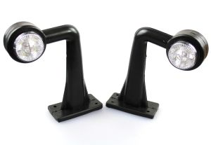 2 x 4 led Luces laterales de remolque camiones  e-marca 12/24v
