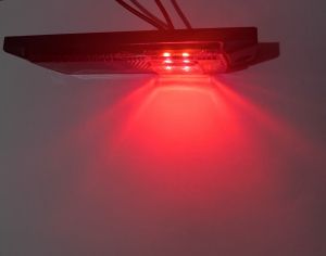 2 x 4 LED Leuchte Begrenzungsleuchte Umrißleuchte  LKW Anhänger Rot 12/24V