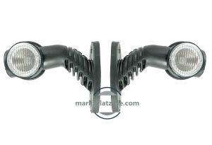 2 x Led Stalk Position lights led lights marker indicator truck trailer e-mark 12V 24V