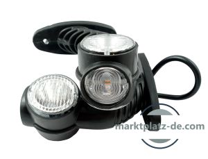 2 x Led Stalk Position lights led lights marker indicator truck trailer e-mark 12V 24V