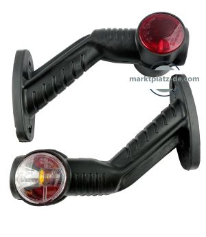 2 x Stalk Position lights marker indicator truck trailer e-mark  bulb lamp 24V