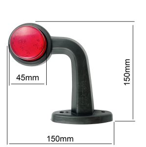 2 x Led Breddmarkering markeringsljus lastbil trailer 12/24v