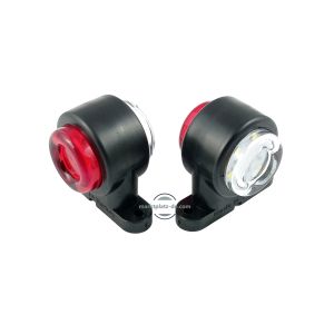 2 x 6 LED Begrenzungsleuchten Positionsleuchten leuchten  Rot / Weiß 12/24v