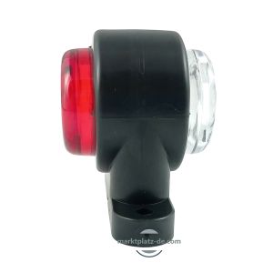 2 x 6 Led Tilhenger blinklys ,Lastebil markeringslys Dioder Rød/Hvit 12/24v