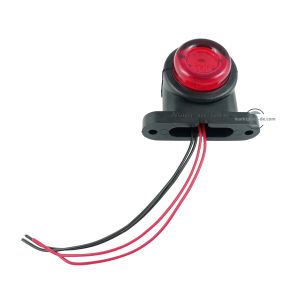 2 x 6 Led Tilhenger blinklys ,Lastebil markeringslys Dioder Rød/Hvit 12/24v