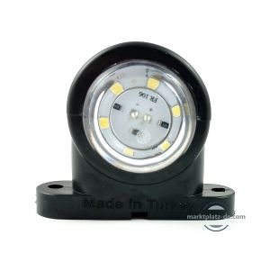 2 x 6 Led Tilhenger blinklys ,Lastebil markeringslys Dioder Rød/Hvit 12/24v