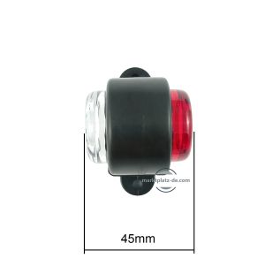 2 x 6 Led Tilhenger blinklys ,Lastebil markeringslys Dioder Rød/Hvit 12/24v