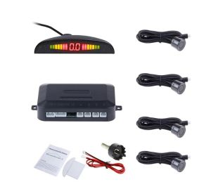  Auto Parktronic LED Universal Parken Sensor 4 Sensoren Umkehren Schwarz Pkw