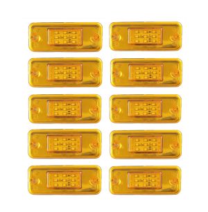 9 LED Leuchte Begrenzungsleuchte Umrißleuchte  LKW Anhänger Orange 12V 24V