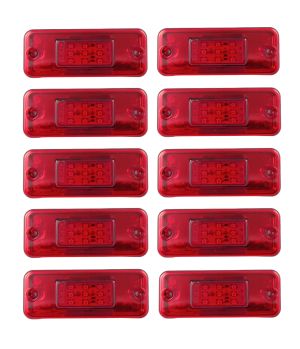 10 x 9 LED Leuchte Begrenzungsleuchte Umrißleuchte  LKW Anhänger Rot 12/24V