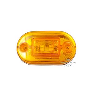 2 LED Mini Leuchte Begrenzungsleuchte Umrißleuchte  LKW Anhänger Orange 12V 24V