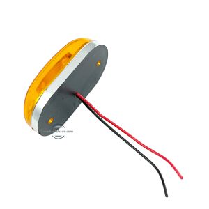 2 LED Mini Feux cote indicateur camion,remorque ambre 12V 24V