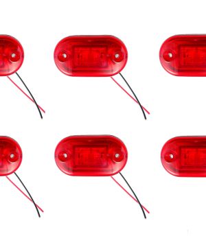 2 LED Mini Leuchte Begrenzungsleuchte Umrißleuchte  LKW Anhänger Rot 12V 24V