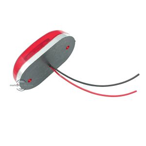 2 LED Mini Leuchte Begrenzungsleuchte Umrißleuchte  LKW Anhänger Rot 12V 24V