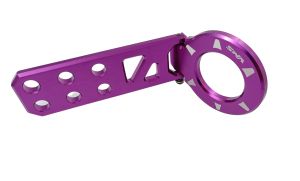 Remorquage Crochet Universel Violet JDM Style Aluminium Courses Arrière Voiture Tuning