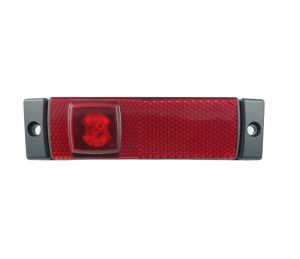 10 x 4 LED Luz Lateral Marcador Camiones Remolque Rojo 12/24v