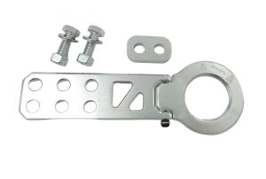 Rückseite Abschleppöse Haken Universal Silber JDM Stil Aluminium Rennen Wagen