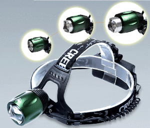 Wiederaufladbare 800 lumens hellste LED-Stirnlampe mit CREE XM-L T6