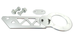 Rückseite Abschleppöse Haken Universal Silber JDM Stil Aluminium Rennen Wagen