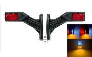 2 x LED feux cote lateral remorque camions 12/24V