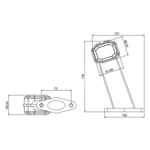 2 x Stalk Position lights led lights marker indicator truck caravan lightbulb trailer e-mark 24V
