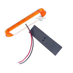 6 LED Markeringsljus  Sidemarkeringsljys 12/24v gul släp lastbil