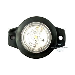 LED Seitenmarkierungsleuchten Anhänger LWK Blinker Umrissleuchte Weiss 12/24V 