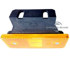 8 x 4 LED Seitenmarkierungsleuchten Anhänger LWK Reflektor Umrissleuchte Orange 12V 