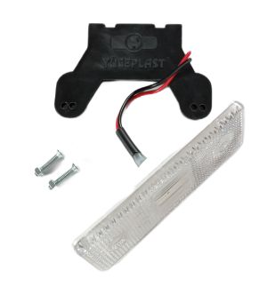 4 LED Seitenmarkierungsleuchten Anhänger LWK Reflektor Umrissleuchte Weiss 24V 