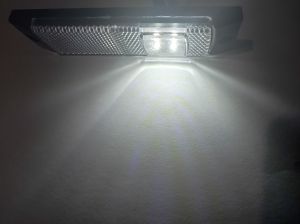 4 LED Leuchte Begrenzungsleuchte Umrißleuchte  LKW Anhänger Weiß 12/24V