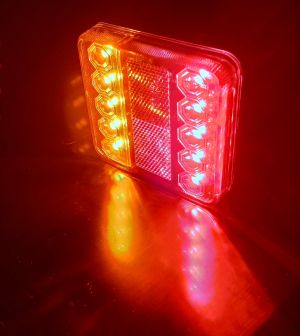 2 x 10 Led Feu Arriere Camion Remorque Caravane  E11 12v