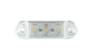 3 Led Mini Luz Luces Marcador lateral ,Indicadora remolque Camión Blanco Man Daf Iveco Scania 12/24v