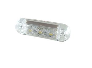 3 Led Mini Luz Luces Marcador lateral ,Indicadora remolque Camión Blanco Man Daf Iveco Scania 12/24v