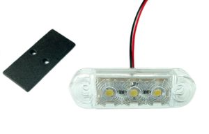 3 Led Mini Luz Luces Marcador lateral ,Indicadora remolque Camión Blanco Man Daf Iveco Scania 12/24v