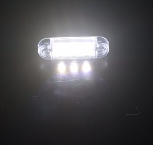 3 Led Mini Luz Luces Marcador lateral ,Indicadora remolque Camión Blanco Man Daf Iveco Scania 12/24v