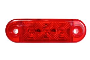 3 LED Mini Umrissleuchte Begrenzungsleuchten Anhänger LKW Rot Scania Man Daf Iveco 12/24v