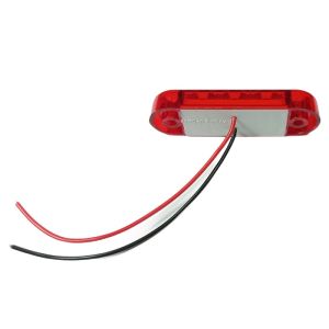 3 Led Mini Feu Indicateur de position latéral ,remorque camion Rouge Man Daf Iveco Scania 12/24v