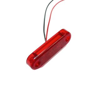 3 Led Mini Feu Indicateur de position latéral ,remorque camion Rouge Man Daf Iveco Scania 12/24v