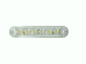 6 led Lămpi de marcaj laterale cu distanță Indicator Remorcă camion Alb Actros Renault Volvo 12/24v