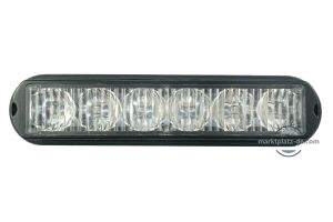  6 LED Warnleuchte Notfall Frontblitzer Blitzlicht Strobe Licht Bernstein Lkw Pkw Gabelstapler 12/24V