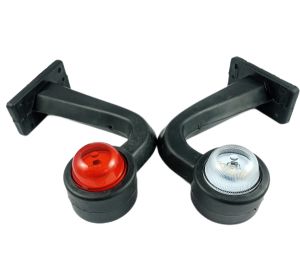 2 x Led Markörljus Positionsljus Lastbil Släp Husvagn 12/24v