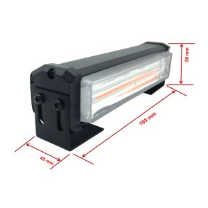 40w COB LED Warnleuchte Notfall Kühlergril Blitzlicht Strobe Leuchte Bernstein 12-30V