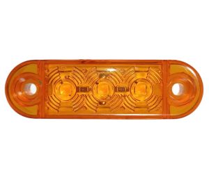 3 Mini LED Umrissleuchte Begrenzungsleuchten Anhänger LKW Bernstein Scania Man Daf Iveco 12/24v