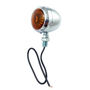 Feux Clignotant Ampoule Moto ATV 12V Ambre Chrome
