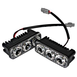 2 x 3 LED  Tagfahrleuchte PKW Nebel DRL Laufen Fahren Weiß  12V