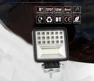 42 LED Arbetsbelysning 12V 24V 126W 6000lm för SUV 4x4 Traktor Bil Combo Ljus